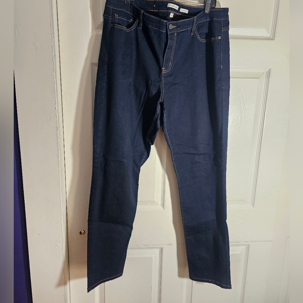 Calvin Klein Jeans Skinny Denim Dark Blue 18w Nwot Plus Size